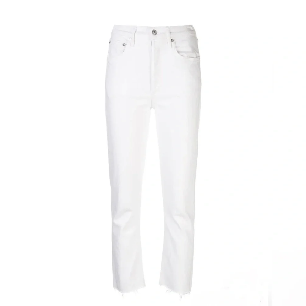 Agolde Riley High Rise Straight Crop Jeans - Picture 4 of 7